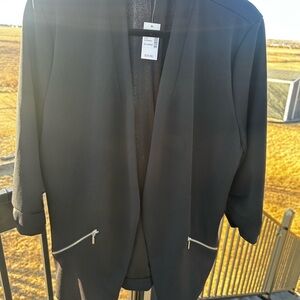 Maurices Black Open Front Blazer